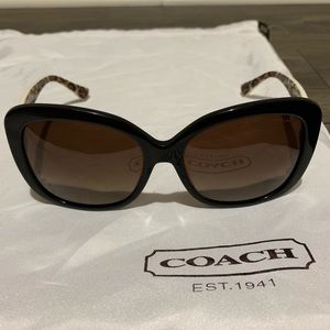 Coach Large Framed Polarized Sunglasses